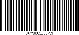 Código de barras (EAN, GTIN, SKU, ISBN): '0AX3032L803753'