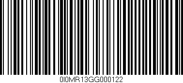 Código de barras (EAN, GTIN, SKU, ISBN): '0I0MR13GG000122'