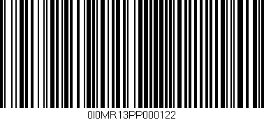 Código de barras (EAN, GTIN, SKU, ISBN): '0I0MR13PP000122'