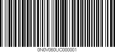 Código de barras (EAN, GTIN, SKU, ISBN): '0N0V060UC000001'