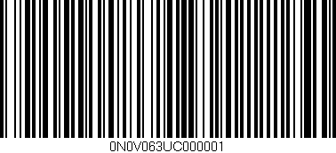 Código de barras (EAN, GTIN, SKU, ISBN): '0N0V063UC000001'