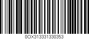 Código de barras (EAN, GTIN, SKU, ISBN): '0OX313331330353'