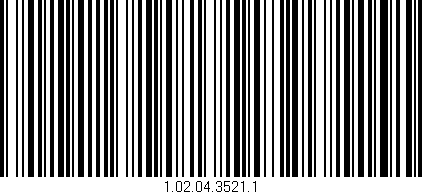Código de barras (EAN, GTIN, SKU, ISBN): '1.02.04.3521.1'