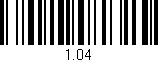 Código de barras (EAN, GTIN, SKU, ISBN): '1.04'