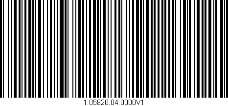 Código de barras (EAN, GTIN, SKU, ISBN): '1.05820.04.0000V1'