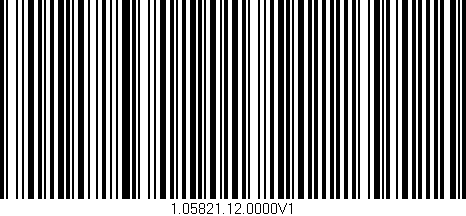 Código de barras (EAN, GTIN, SKU, ISBN): '1.05821.12.0000V1'