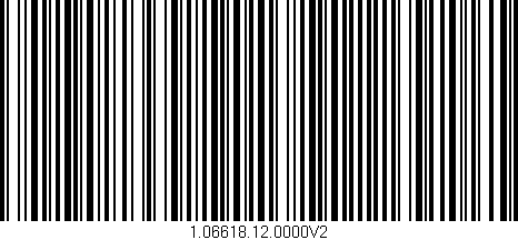 Código de barras (EAN, GTIN, SKU, ISBN): '1.06618.12.0000V2'