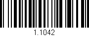Código de barras (EAN, GTIN, SKU, ISBN): '1.1042'