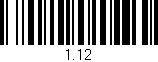 Código de barras (EAN, GTIN, SKU, ISBN): '1.12'