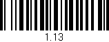 Código de barras (EAN, GTIN, SKU, ISBN): '1.13'