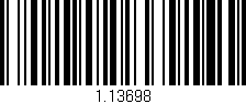 Código de barras (EAN, GTIN, SKU, ISBN): '1.13698'