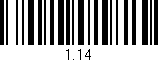 Código de barras (EAN, GTIN, SKU, ISBN): '1.14'