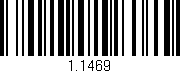 Código de barras (EAN, GTIN, SKU, ISBN): '1.1469'