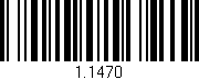 Código de barras (EAN, GTIN, SKU, ISBN): '1.1470'