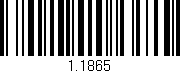 Código de barras (EAN, GTIN, SKU, ISBN): '1.1865'
