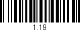 Código de barras (EAN, GTIN, SKU, ISBN): '1.19'