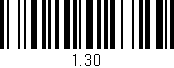Código de barras (EAN, GTIN, SKU, ISBN): '1.30'