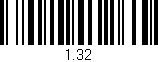 Código de barras (EAN, GTIN, SKU, ISBN): '1.32'