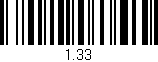 Código de barras (EAN, GTIN, SKU, ISBN): '1.33'