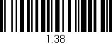Código de barras (EAN, GTIN, SKU, ISBN): '1.38'