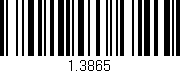 Código de barras (EAN, GTIN, SKU, ISBN): '1.3865'