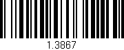 Código de barras (EAN, GTIN, SKU, ISBN): '1.3867'