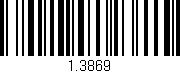 Código de barras (EAN, GTIN, SKU, ISBN): '1.3869'