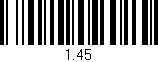 Código de barras (EAN, GTIN, SKU, ISBN): '1.45'