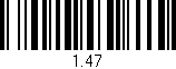 Código de barras (EAN, GTIN, SKU, ISBN): '1.47'