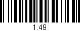 Código de barras (EAN, GTIN, SKU, ISBN): '1.49'