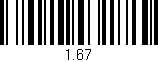 Código de barras (EAN, GTIN, SKU, ISBN): '1.67'