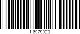 Código de barras (EAN, GTIN, SKU, ISBN): '1.69793E8'
