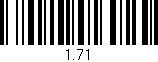 Código de barras (EAN, GTIN, SKU, ISBN): '1.71'