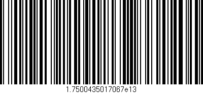 Código de barras (EAN, GTIN, SKU, ISBN): '1.7500435017067e13'