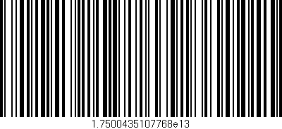 Código de barras (EAN, GTIN, SKU, ISBN): '1.7500435107768e13'