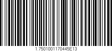 Código de barras (EAN, GTIN, SKU, ISBN): '1.7501001170445E13'