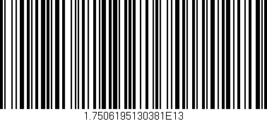 Código de barras (EAN, GTIN, SKU, ISBN): '1.7506195130381E13'