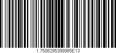 Código de barras (EAN, GTIN, SKU, ISBN): '1.7506295399985E13'