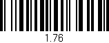 Código de barras (EAN, GTIN, SKU, ISBN): '1.76'