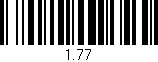 Código de barras (EAN, GTIN, SKU, ISBN): '1.77'