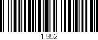 Código de barras (EAN, GTIN, SKU, ISBN): '1.952'