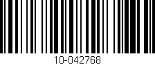 Código de barras (EAN, GTIN, SKU, ISBN): '10-042768'