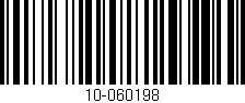 Código de barras (EAN, GTIN, SKU, ISBN): '10-060198'