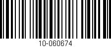 Código de barras (EAN, GTIN, SKU, ISBN): '10-060674'