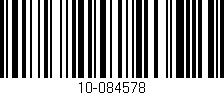 Código de barras (EAN, GTIN, SKU, ISBN): '10-084578'