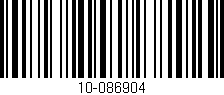 Código de barras (EAN, GTIN, SKU, ISBN): '10-086904'