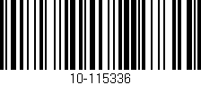 Código de barras (EAN, GTIN, SKU, ISBN): '10-115336'