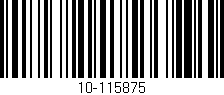 Código de barras (EAN, GTIN, SKU, ISBN): '10-115875'