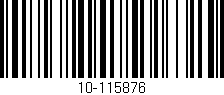 Código de barras (EAN, GTIN, SKU, ISBN): '10-115876'
