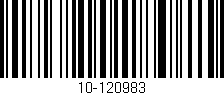 Código de barras (EAN, GTIN, SKU, ISBN): '10-120983'